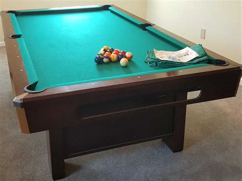 BRUNSWICK SLATE BILLIARD TABLE .
